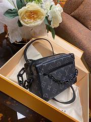 Louis Vuitton Mini Soft Trunk Bag Monogram Canvas Black M44735 18.5x13x8cm - 5