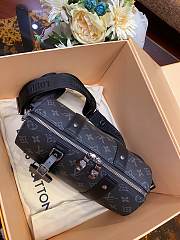 Louis Vuitton City Keepall Monogram Canvas Black M45936 27x17x13cm - 4