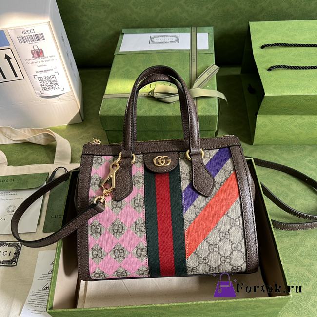 Gucci Small Ophidia Tote Bag Parade Ring 547551 25x19x9.5cm - 1