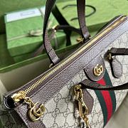 Gucci Medium Ophidia GG Tote Bag Beige 524537 33x24.5x17.5cm - 6