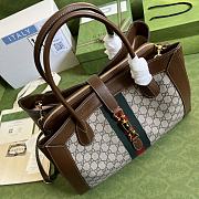 Gucci Large Jackie 1961 Tote Bag GG Canvas 649015 40x30x15cm - 5