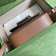 Gucci Mini Horsebit 1955 Bag GG Supreme Canvas Denim 658574 20.5x14x5cm - 6