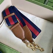 Gucci Mini Horsebit 1955 Bag GG Supreme Canvas Denim 658574 20.5x14x5cm - 4