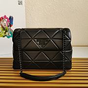 Prada Large Nappa Spectrum Bag Black 1BD231 27×18.5×9cm - 1