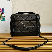 Prada Large Nappa Spectrum Bag Black 1BD231 27×18.5×9cm - 3