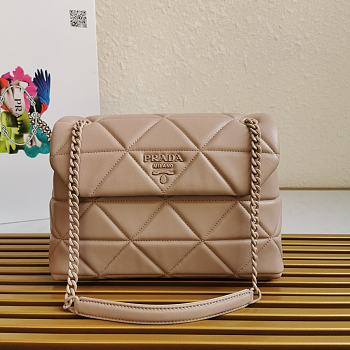 Prada Large Nappa Spectrum Bag Powder Beige 1BD231 27×18.5×9cm