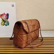 Prada Large Nappa Spectrum Bag Brown 1BD231 27×18.5×9cm - 6