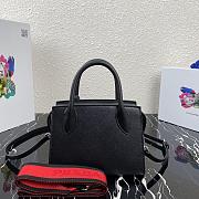 Prada Monochrome Bag Black 1BA269 22x16.5x11.5cm - 4