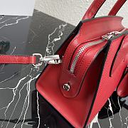 Prada Monochrome Bag Red 1BA269 22x16.5x11.5cm - 4