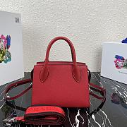 Prada Monochrome Bag Red 1BA269 22x16.5x11.5cm - 2