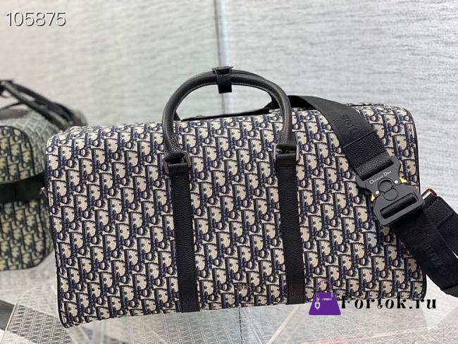 Dior Lingot 50 Dior Oblique Beige/Black 1ADDU115 49x22.5x26.5cm - 1