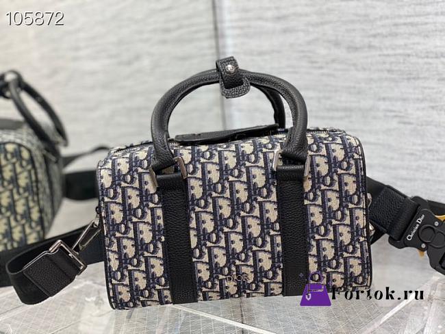 Dior Lingot 26 Dior Oblique Beige/Black 1ADDU114 26x14x15.5cm - 1
