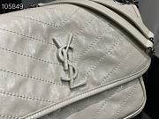 Ysl Medium Niki Crinkled Leather White 6331580 28x20.5x8.5cm - 2