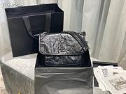 Ysl Medium Niki Crinkled Leather Black 6331580 28x20.5x8.5cm - 1