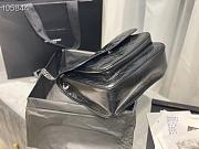 Ysl Medium Niki Crinkled Leather Black 6331580 28x20.5x8.5cm - 5