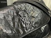 Ysl Medium Niki Crinkled Leather Black 6331580 28x20.5x8.5cm - 2