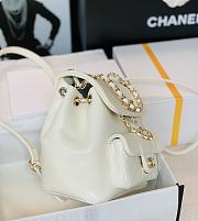 Chanel Small Duma Backpack White 18x18x12cm - 4