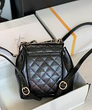 Chanel Small Duma Backpack Black 18x18x12cm - 3