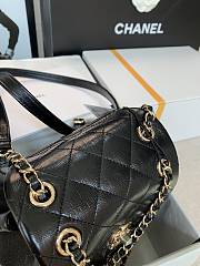 Chanel Small Duma Backpack Black 18x18x12cm - 5