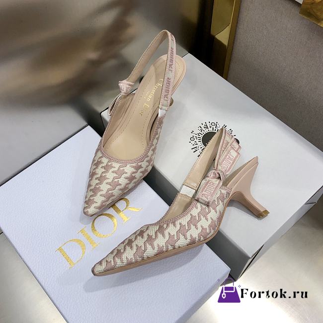 dior slingback pink