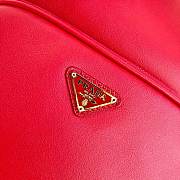 Prada Duet Leather Shoulder Bag Red 1BH038 22.5×17.5×12cm - 2