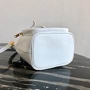 Prada Duet Leather Shoulder Bag White 1BH038 22.5×17.5×12cm - 6