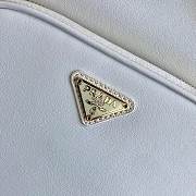 Prada Duet Leather Shoulder Bag White 1BH038 22.5×17.5×12cm - 2