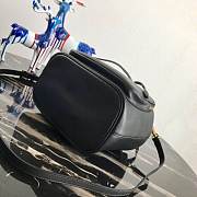 Prada Duet Leather Shoulder Bag Black 1BH038 22.5×17.5×12cm - 6