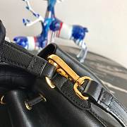 Prada Duet Leather Shoulder Bag Black 1BH038 22.5×17.5×12cm - 4