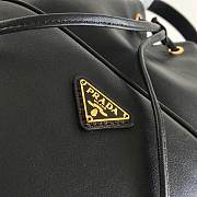 Prada Duet Leather Shoulder Bag Black 1BH038 22.5×17.5×12cm - 2