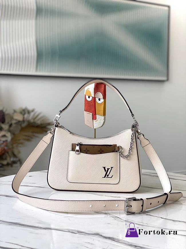 Louis Vuitton Marelle Epi Leather White M80688 25x15x8cm - 1