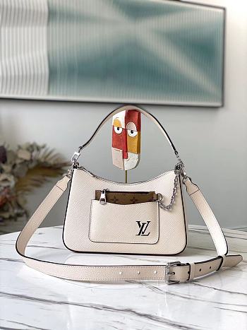 Louis Vuitton Marelle Epi Leather White M80688 25x15x8cm