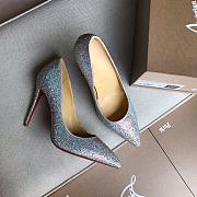 Christian Louboutin Iriza Strass Pumps Silver 100mm  - 6