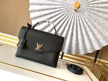 Louis Vuitton Mylockme Satchel Black M54849 28x20x11cm