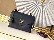 Louis Vuitton Mylockme Satchel Navy Blue/Red M54849 28x20x11cm - 1