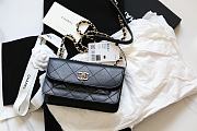 Chanel Flap Bag Vintage Black AS2742 12×20×8cm - 1