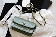 Chanel Flap Bag Vintage Green AS2742 12×20×8cm - 1