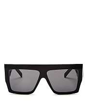 Celine Unisex Flat Top Square Black 57mm - 3
