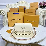 Louis Vuitton Buci Epi Leather White M59457 24.5x15.5x9cm - 1