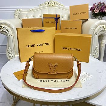 Louis Vuitton Buci Epi Leather Gold Brown M59459 24.5x15.5x9cm