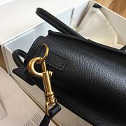 Celine Nano Luggage In Grained Leather Black 20x20x10cm - 5