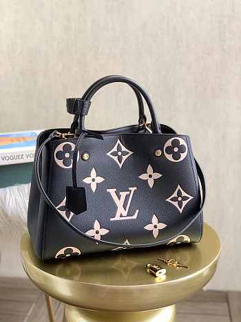 Louis Vuitton Montaigne MM Black M41048 33x23x15cm