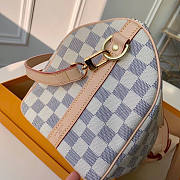 Louis Vuitton Speedy Bandoulière 25 Damier Canvas White N41374 25x19x15cm 