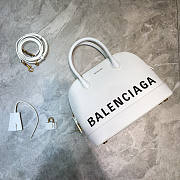 Balenciaga Small Ville Handbag In White/Black 26x12x22cm - 1