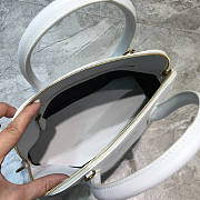 Balenciaga Small Ville Handbag In White/Black 26x12x22cm - 6