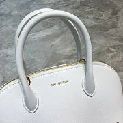 Balenciaga Small Ville Handbag In White/Black 26x12x22cm - 5