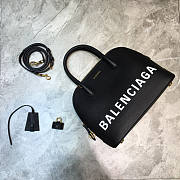 Balenciaga Small Ville Handbag In Black/White 26x12x22cm - 1