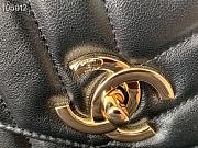 Chanel Trendy CC Chevron Flap Bag Gold-tone Metal Black A92235 25cm - 2