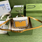 Gucci Mini Padlock Bag GG Canvas Yellow 658487 21x14x5cm - 3