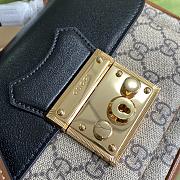 Gucci Mini Padlock Bag GG Canvas Black 658487 21x14x5cm - 2